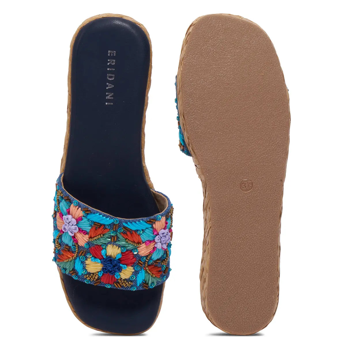 Daisyy Embroidered Wedges Ahmad Arts