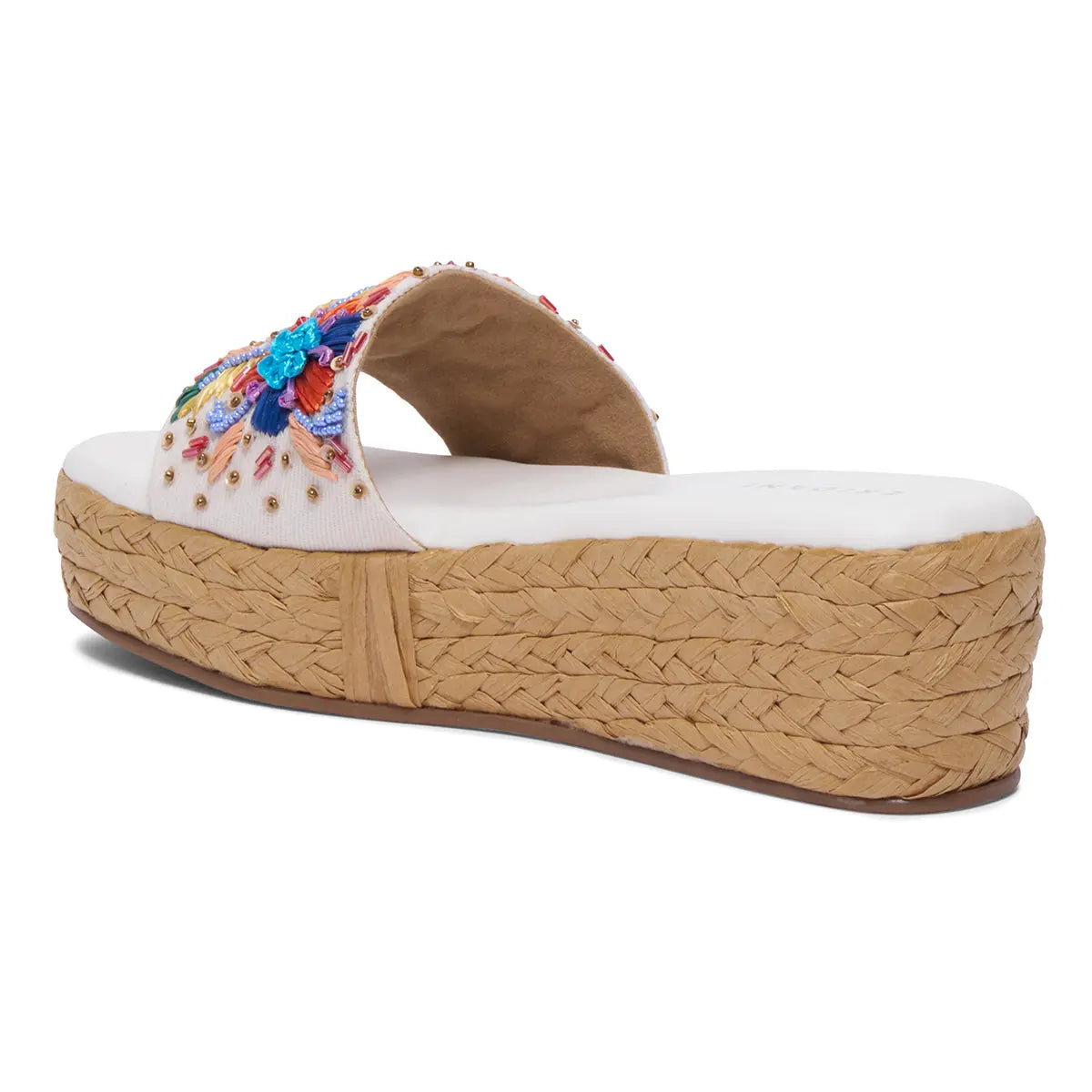 Daisyy Embroidered Wedges Ahmad Arts
