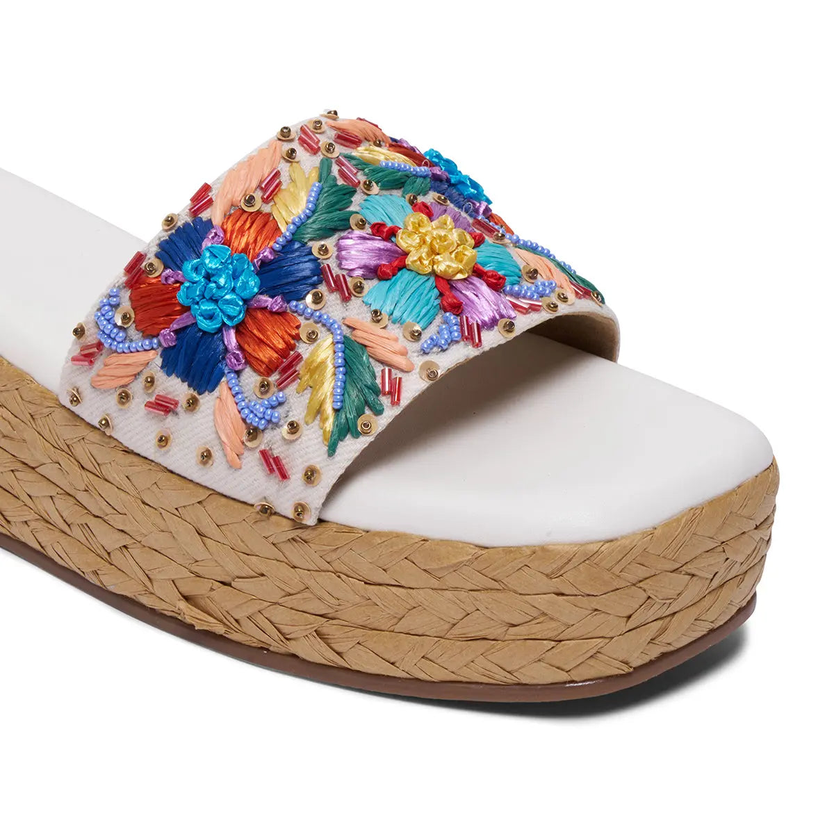 Daisyy Embroidered Wedges Ahmad Arts