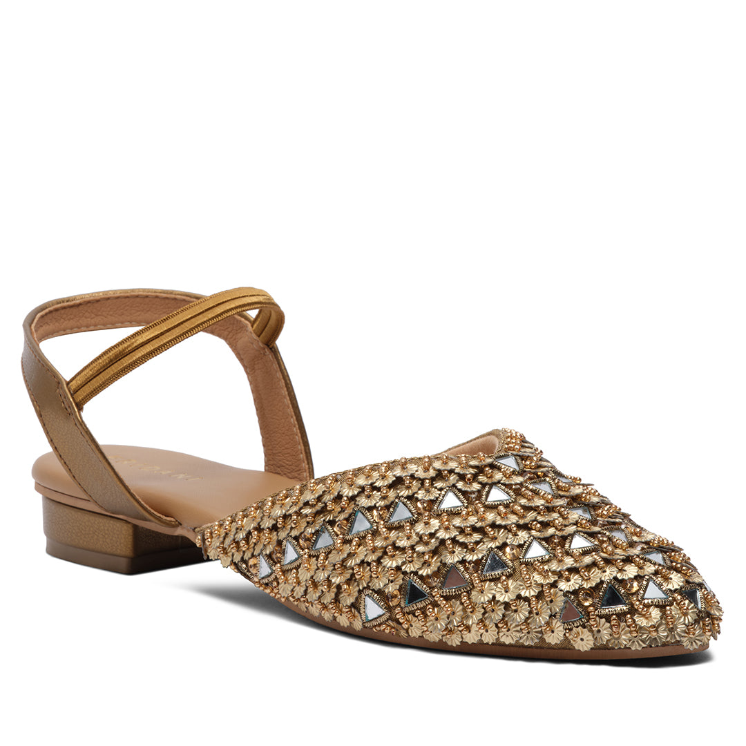 Davina Embroidered Mules