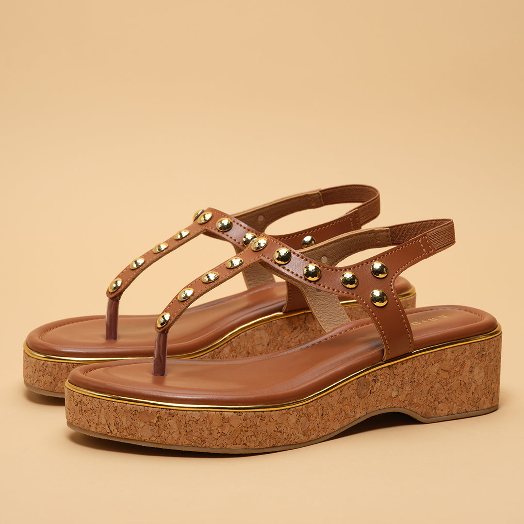 Delica T-Strap Wedges