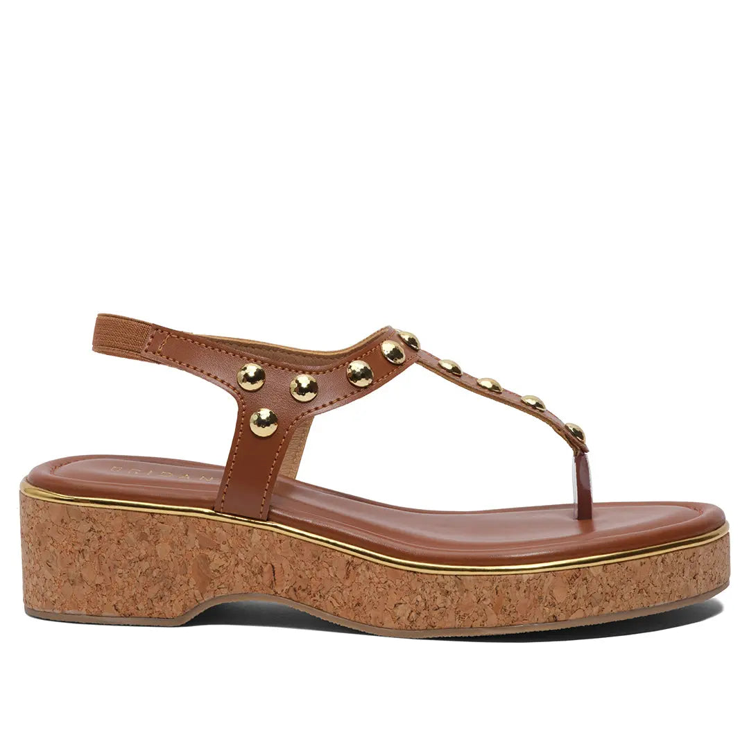 Delica T-Strap Wedges SilverStar Footwear