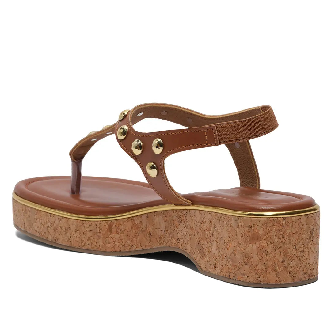 Delica T-Strap Wedges SilverStar Footwear