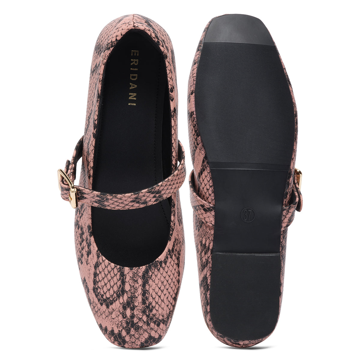 Dion Snake Print Ballerinas