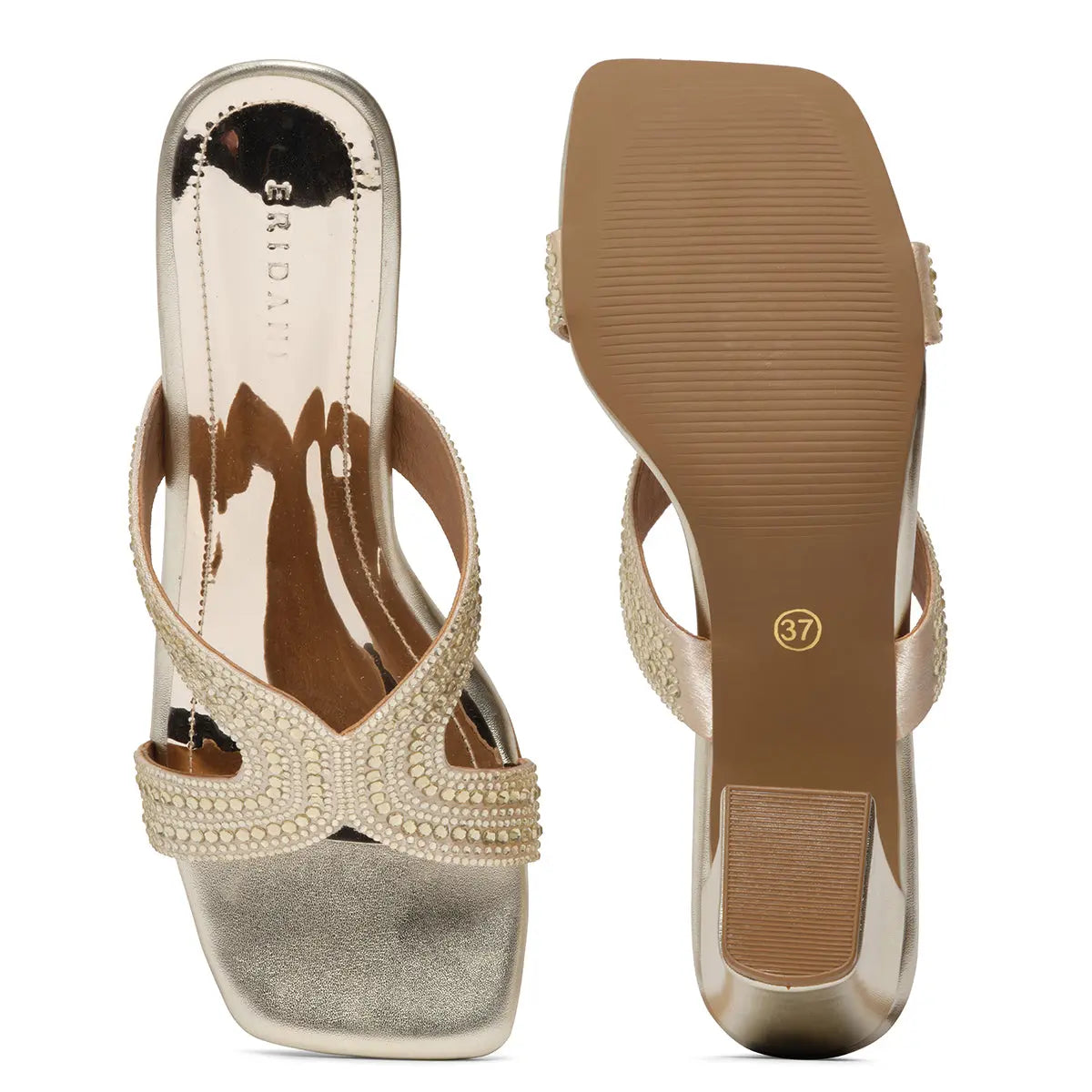 Donna Embellished Heels High Choice