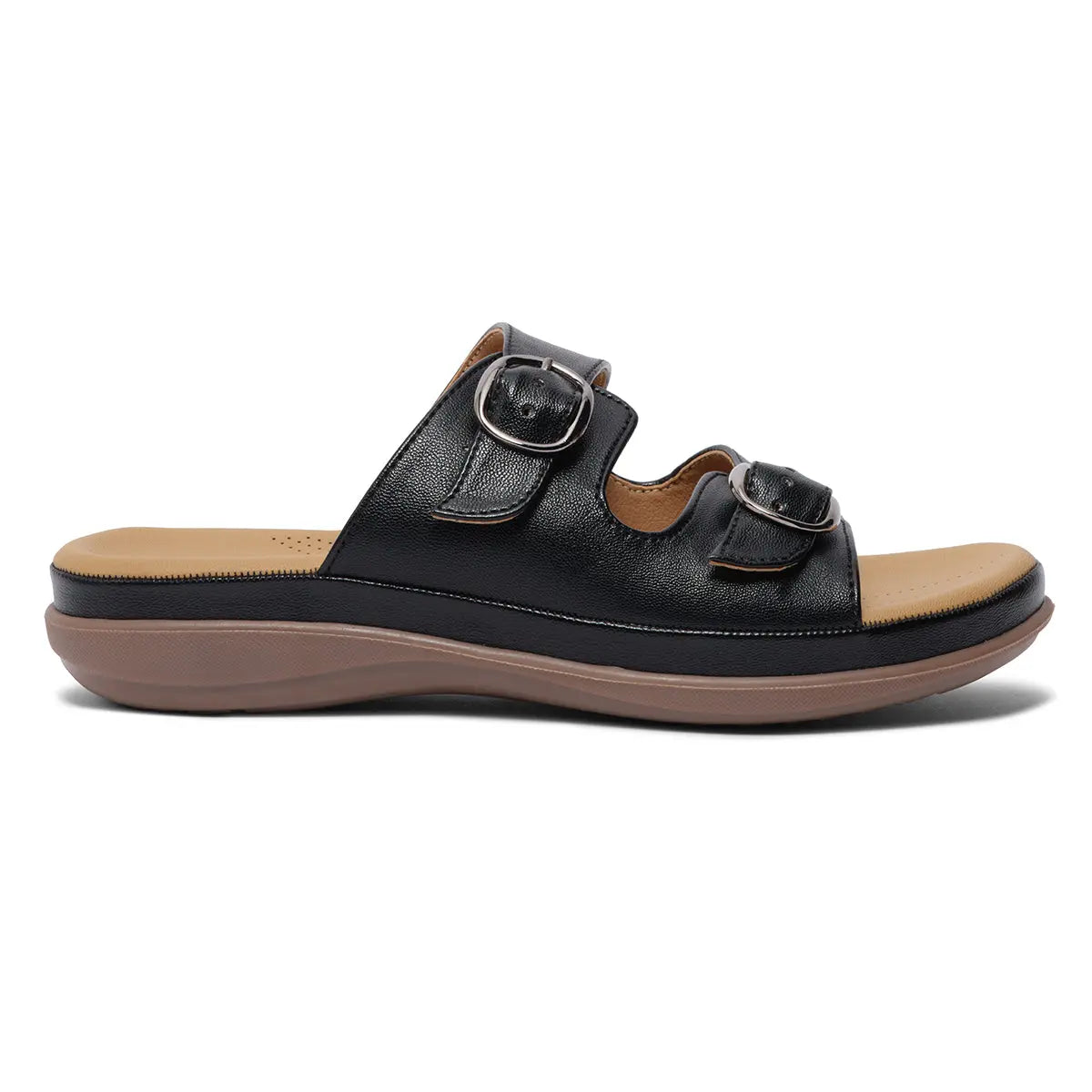 Doyel Buckle Strap Flats GUDDU SHOES