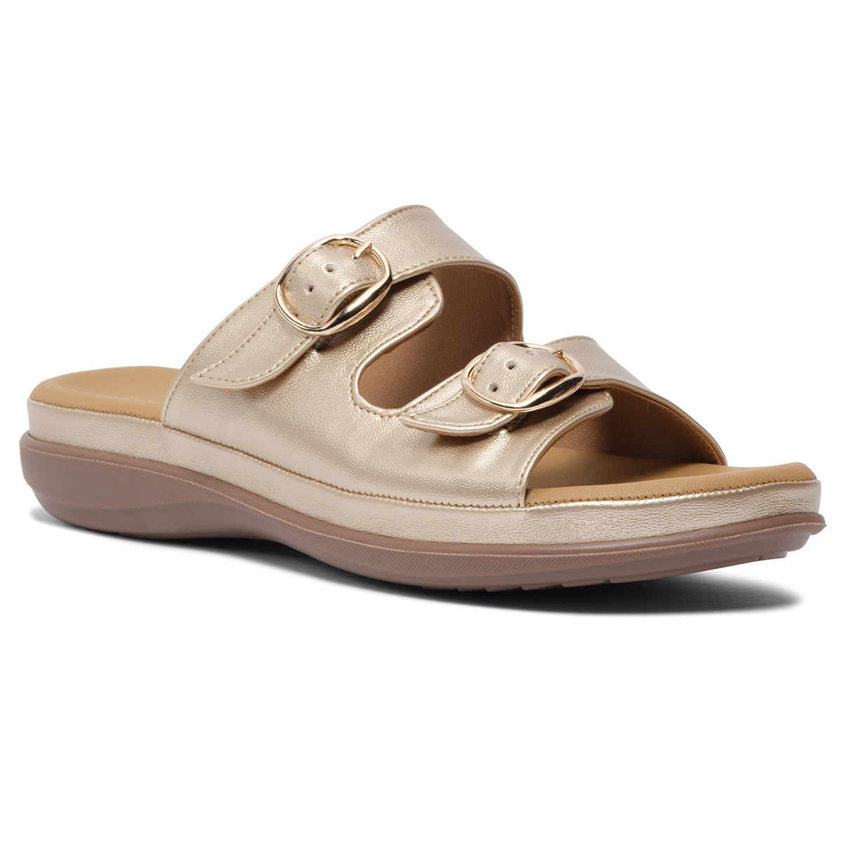 Doyel Buckle Strap Flats