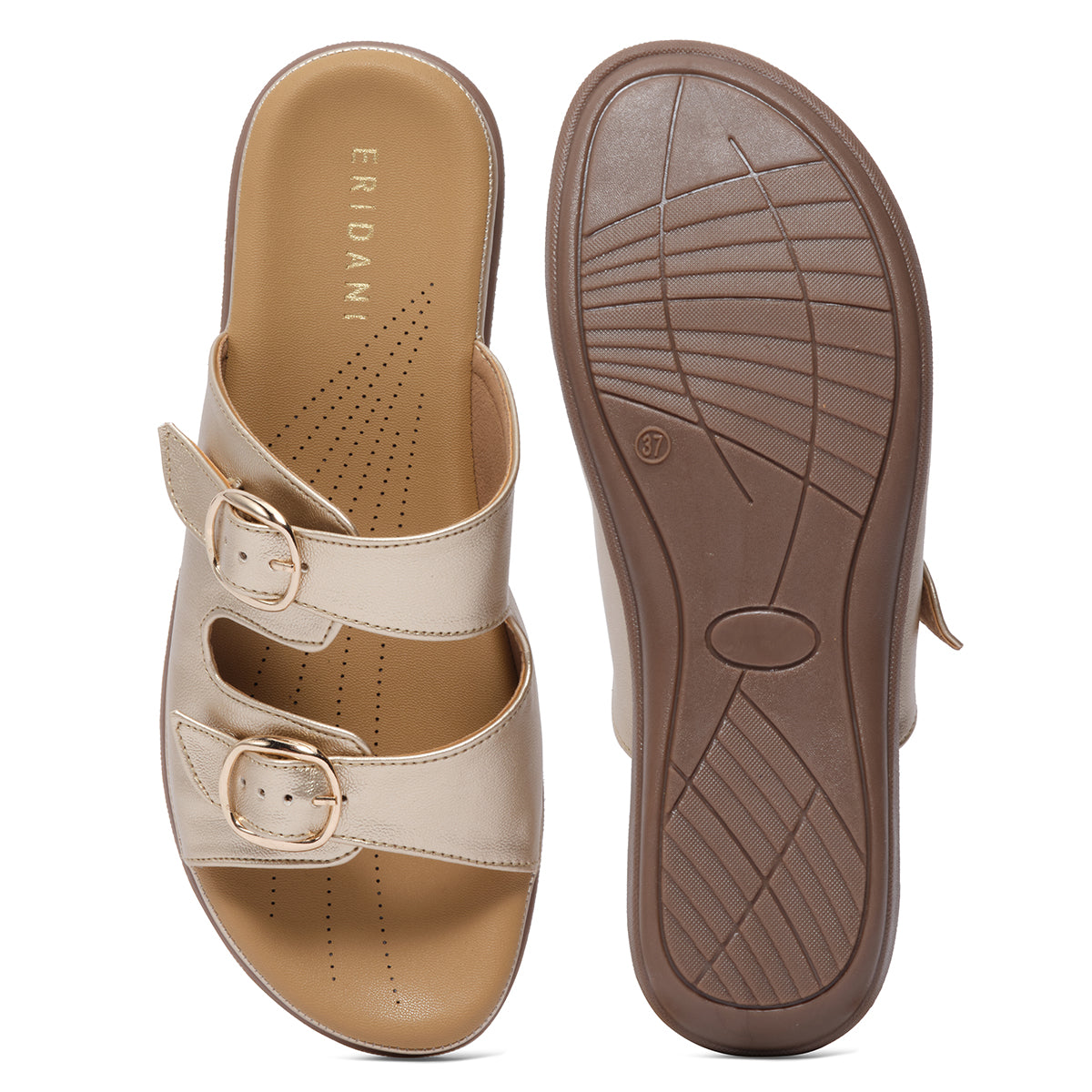 Doyel Buckle Strap Flats