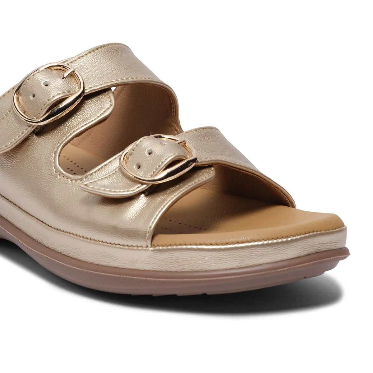 Doyel Buckle Strap Flats GUDDU SHOES