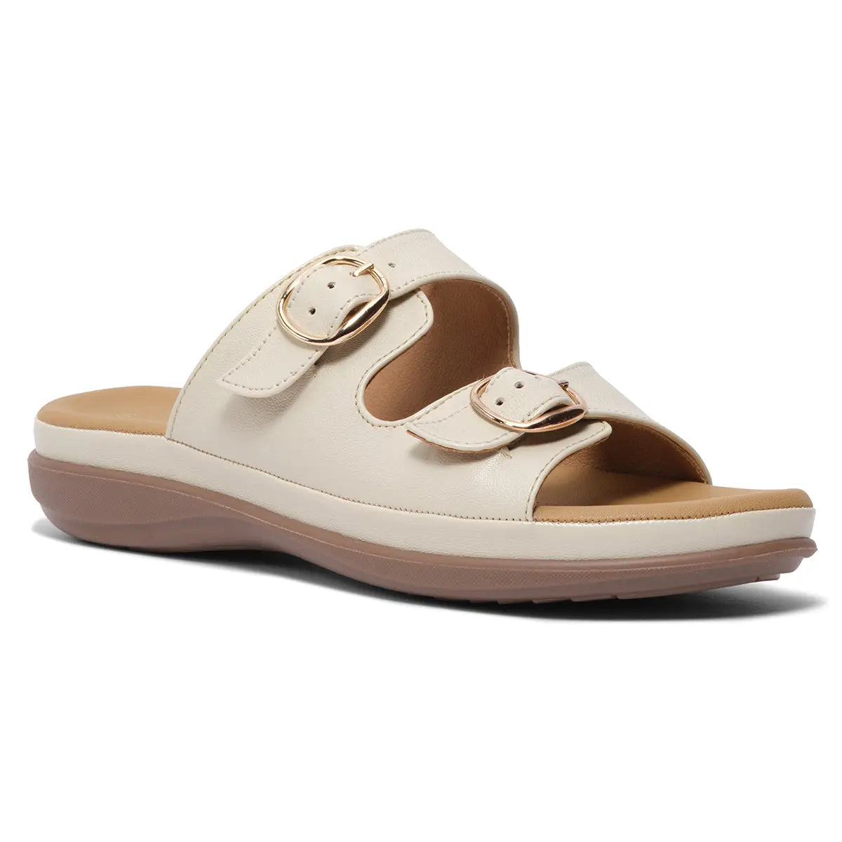 Doyel Buckle Strap Flats GUDDU SHOES