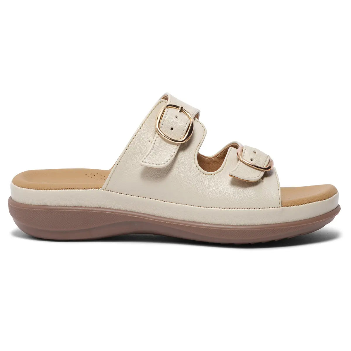 Doyel Buckle Strap Flats GUDDU SHOES