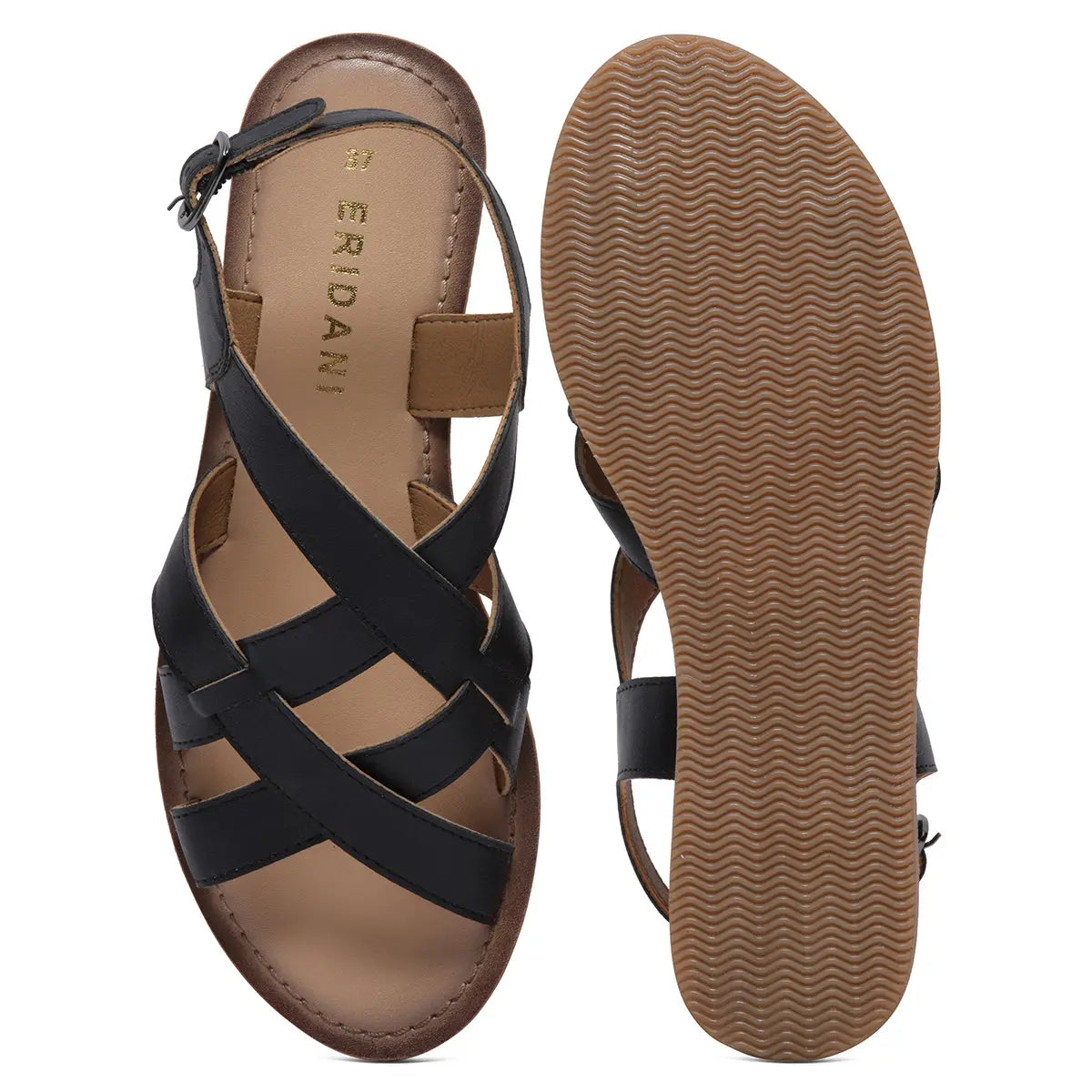 Earleen Criss cross Flats Indian Leather Company