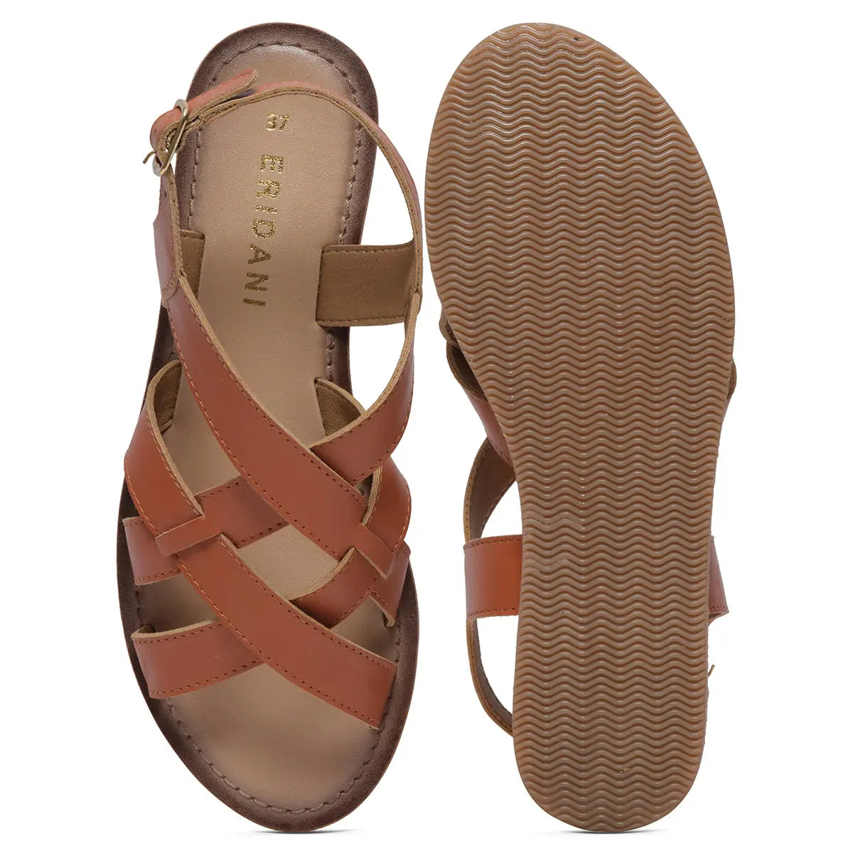 Earleen Criss cross Flats Indian Leather Company