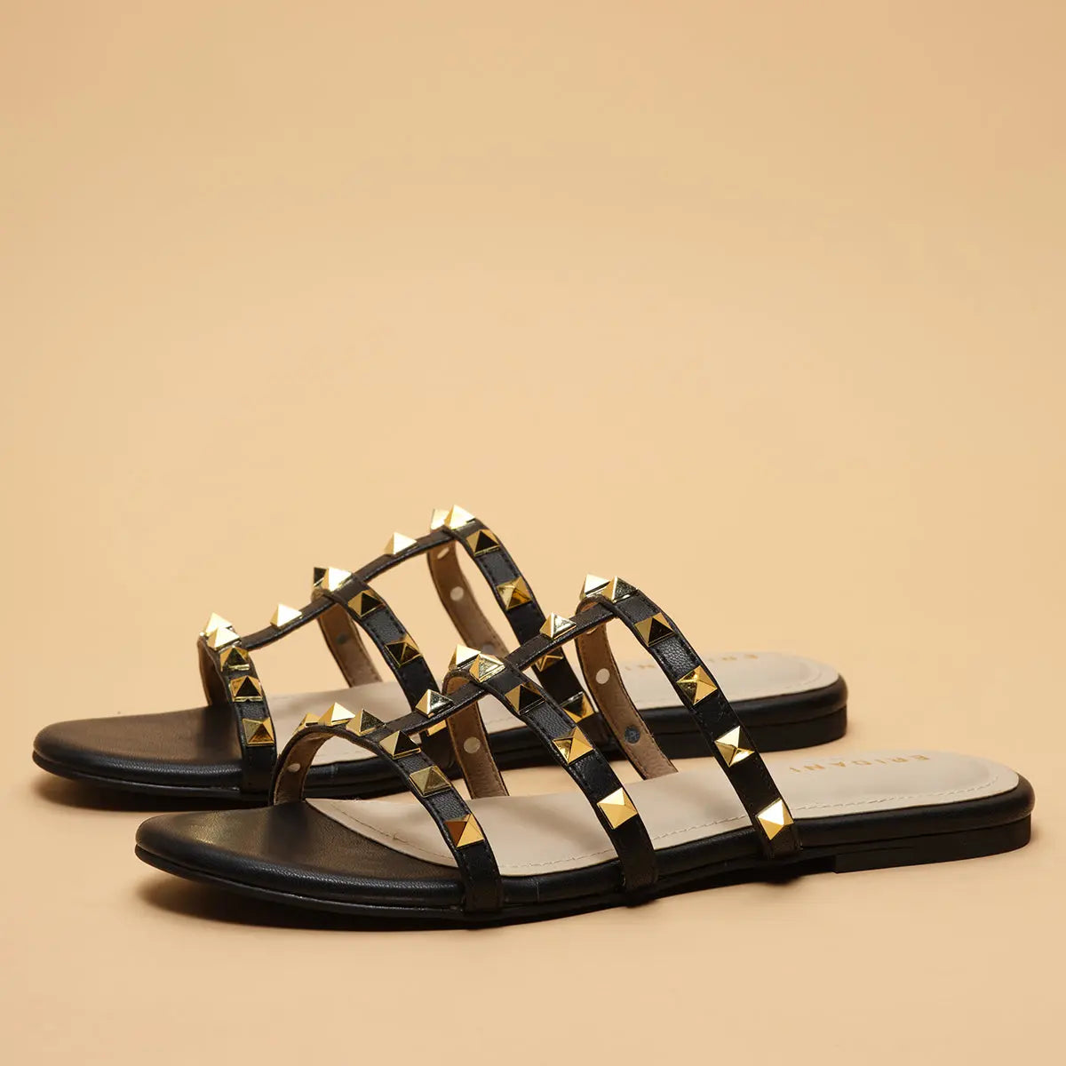 Edena Studded Flats New Model Footwear