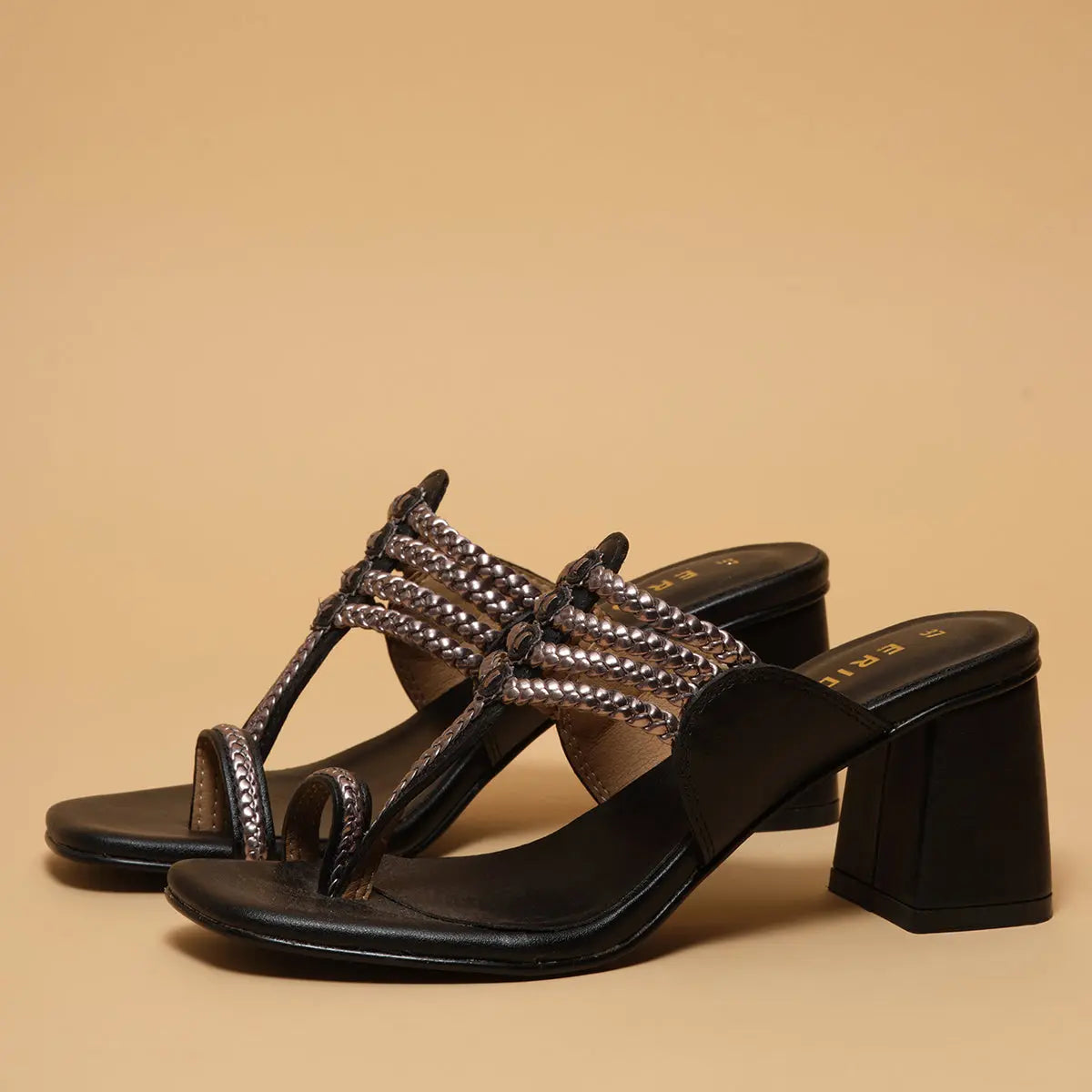 Ehani Kolhapuri Heels Indian Leather Company