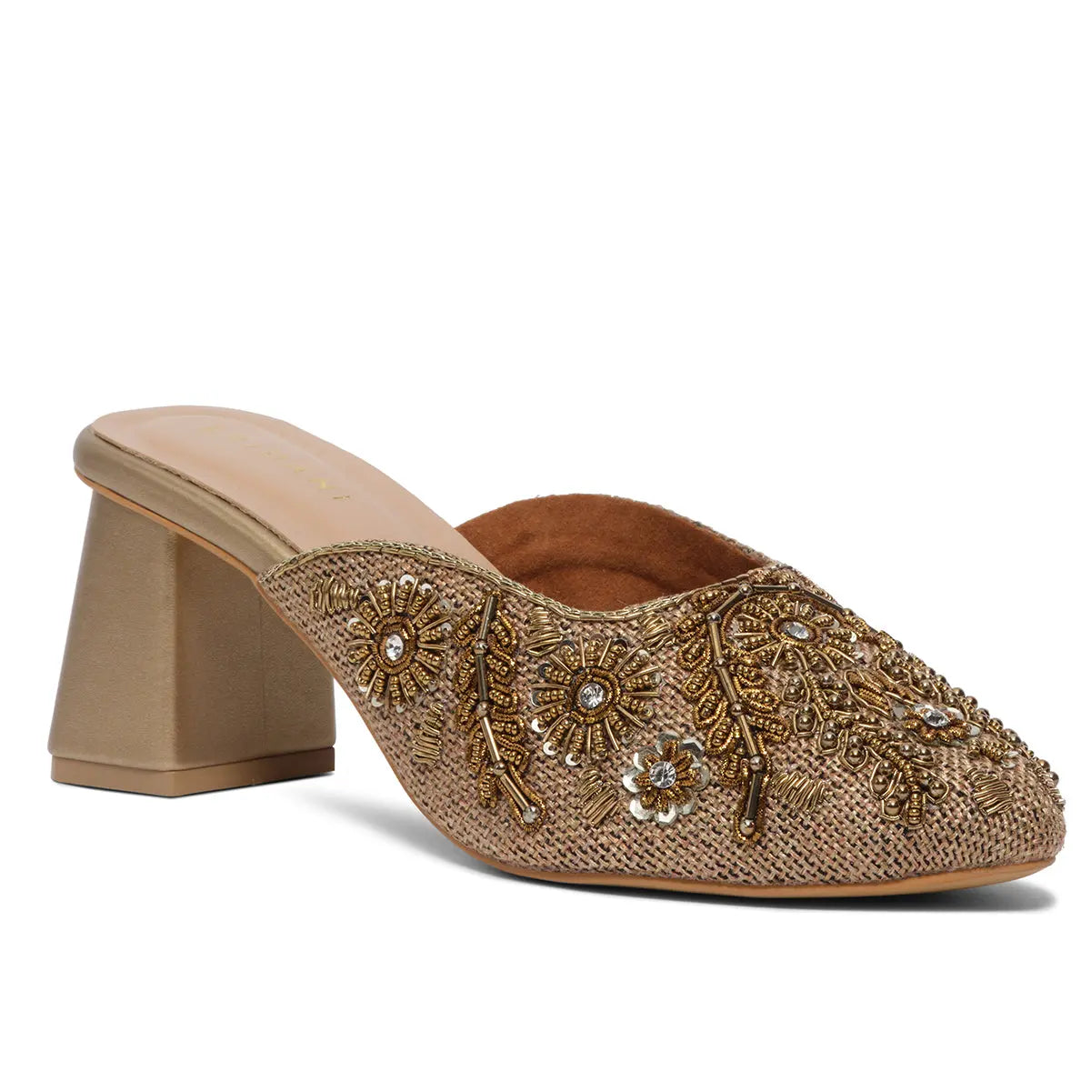 Eira Embroidered Mules Mahek Footwear