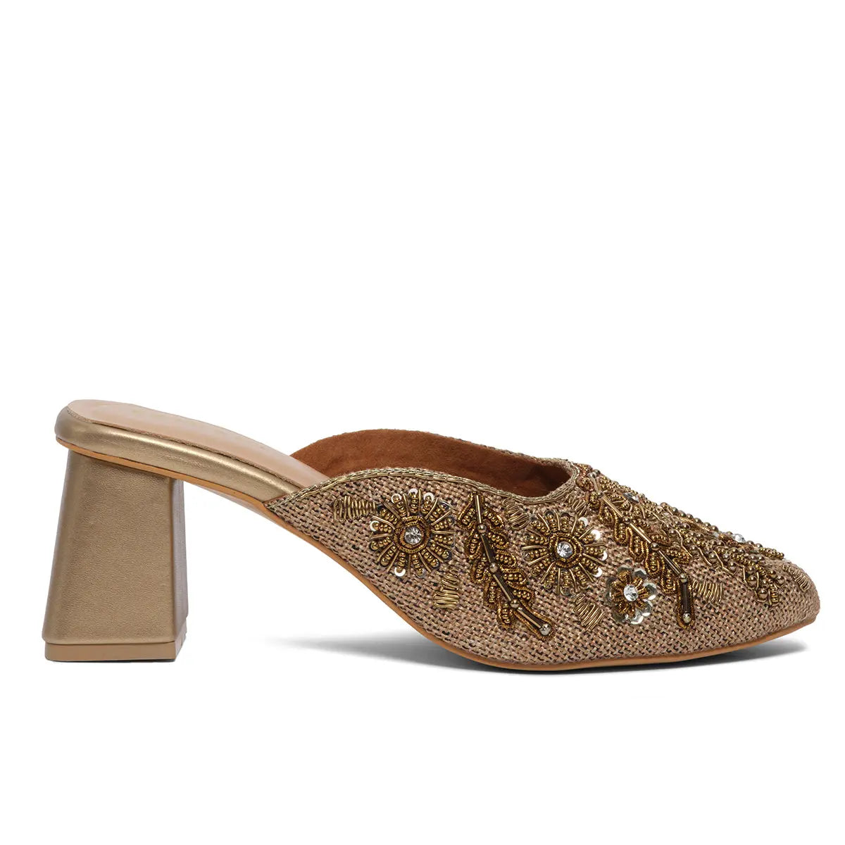 Eira Embroidered Mules Mahek Footwear