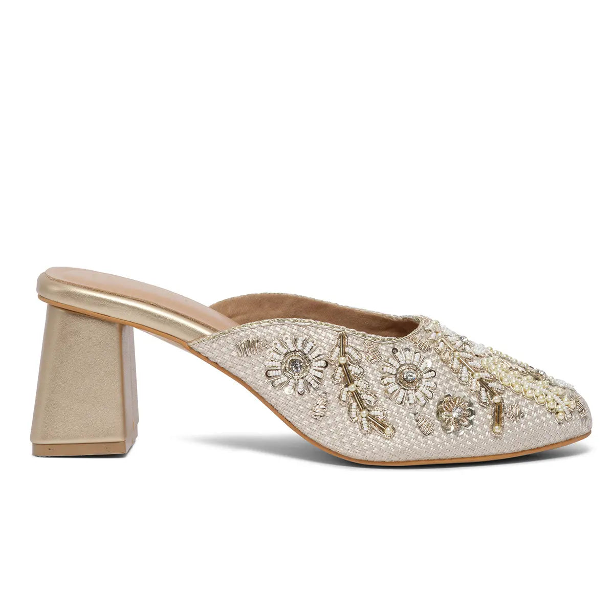 Eira Embroidered Mules Mahek Footwear