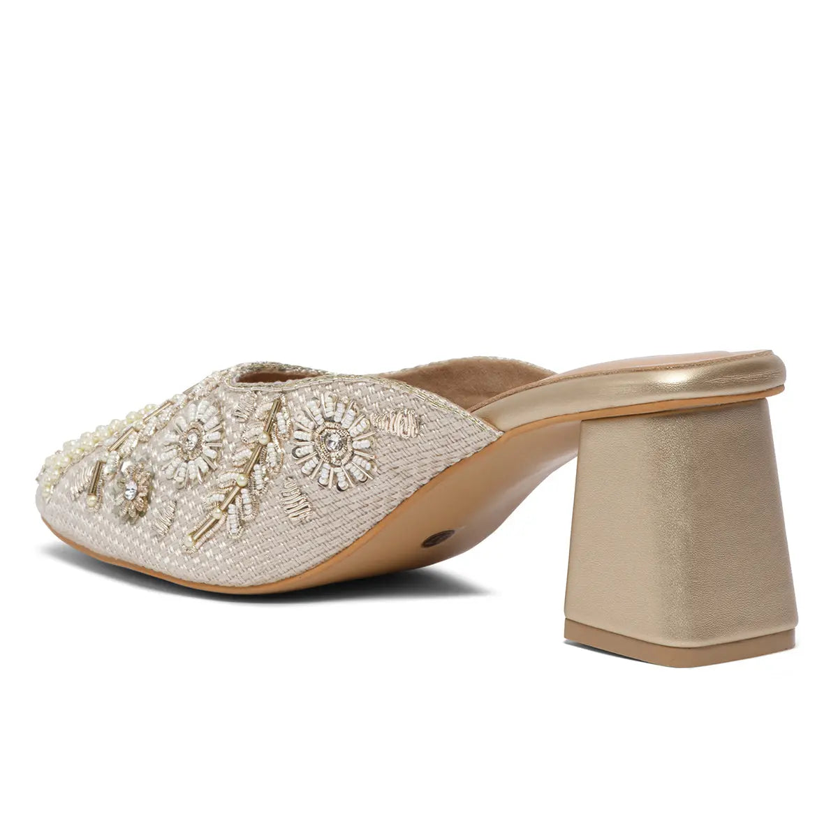 Eira Embroidered Mules Mahek Footwear