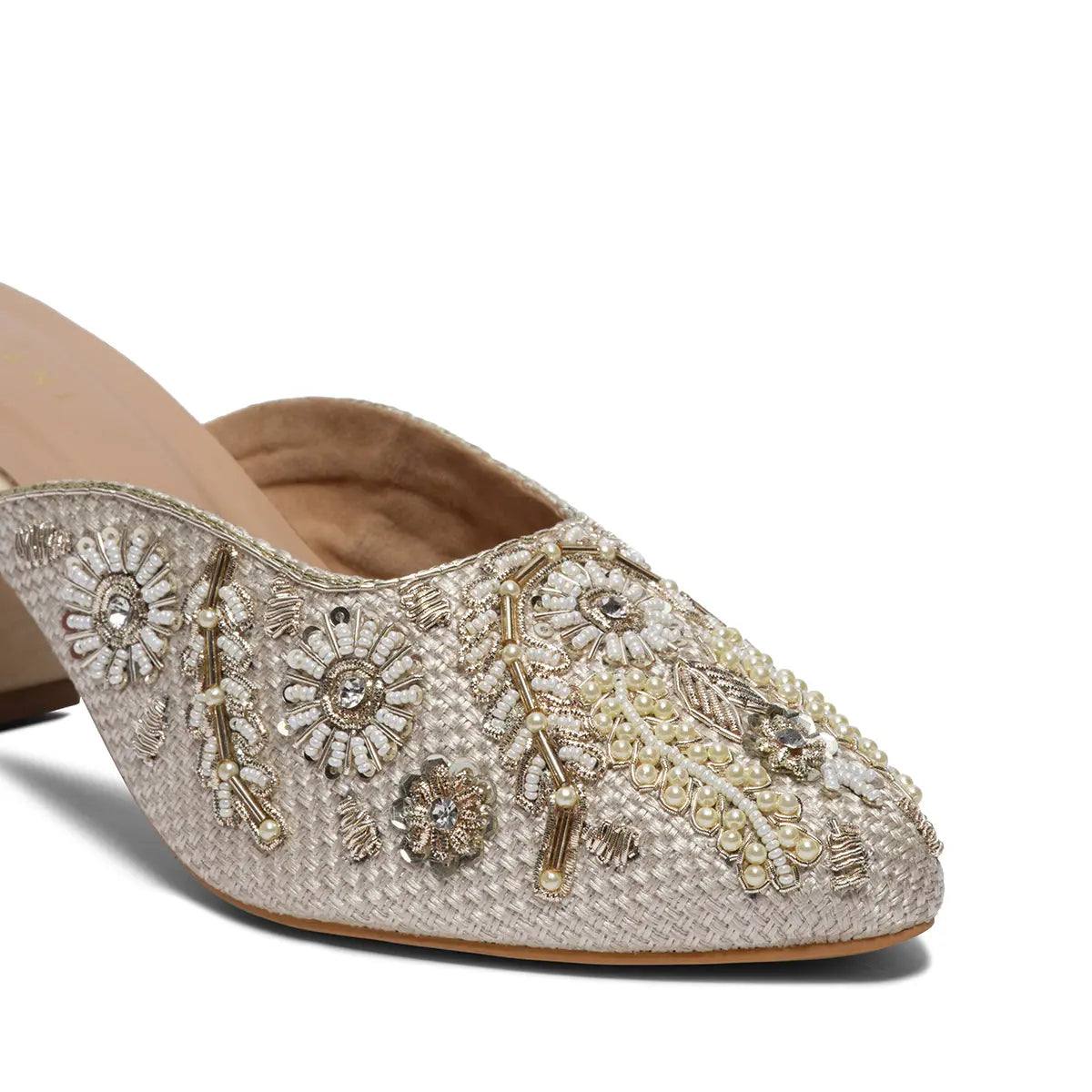 Eira Embroidered Mules Mahek Footwear