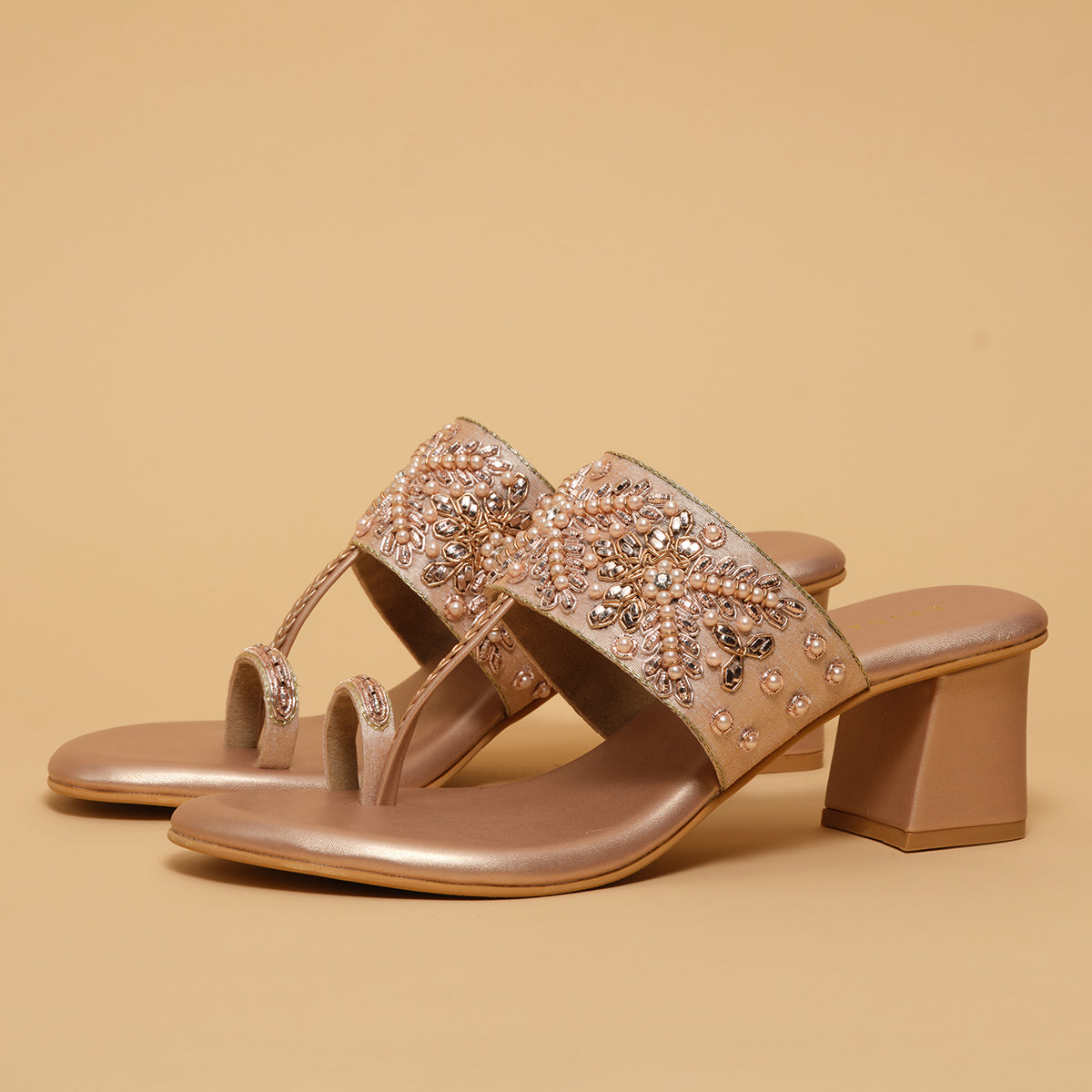 Elka Embroidered Heels