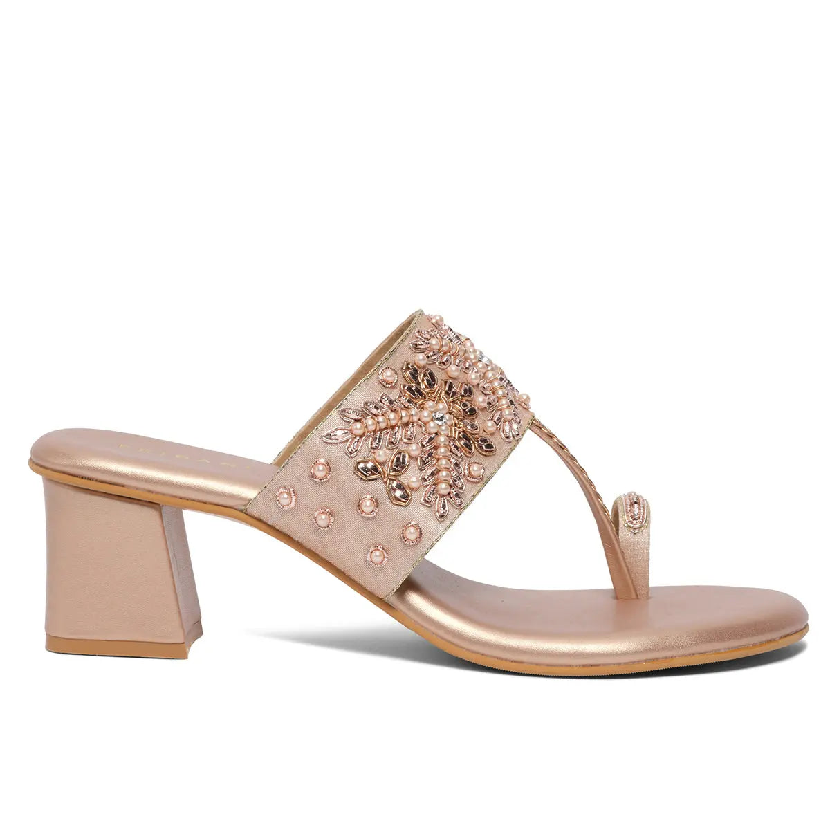 Elka Embroidered Heels Mahek Footwear
