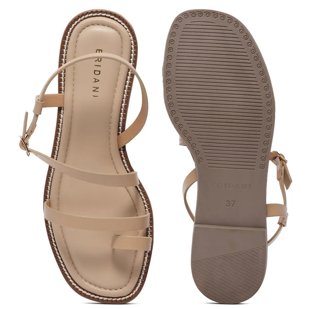 Elle Strappy Flats SilverStar Footwear
