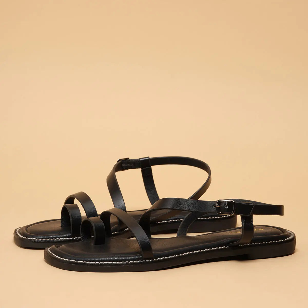 Elle Strappy Flats SilverStar Footwear