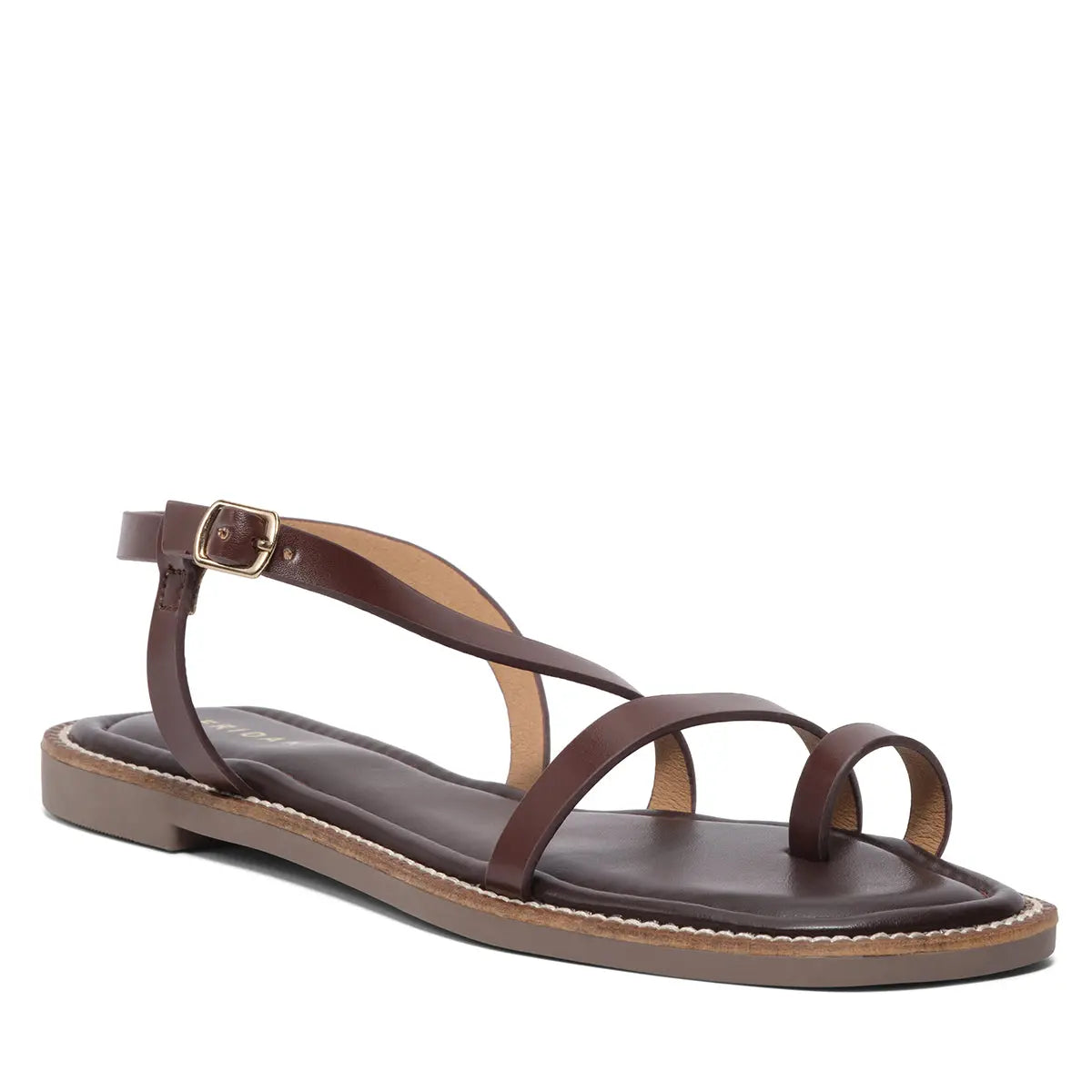 Elle Strappy Flats SilverStar Footwear