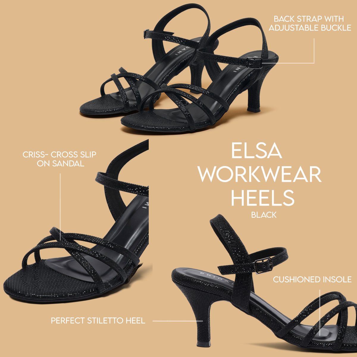 Elsa Workwear Heels KM Footwear Eridani