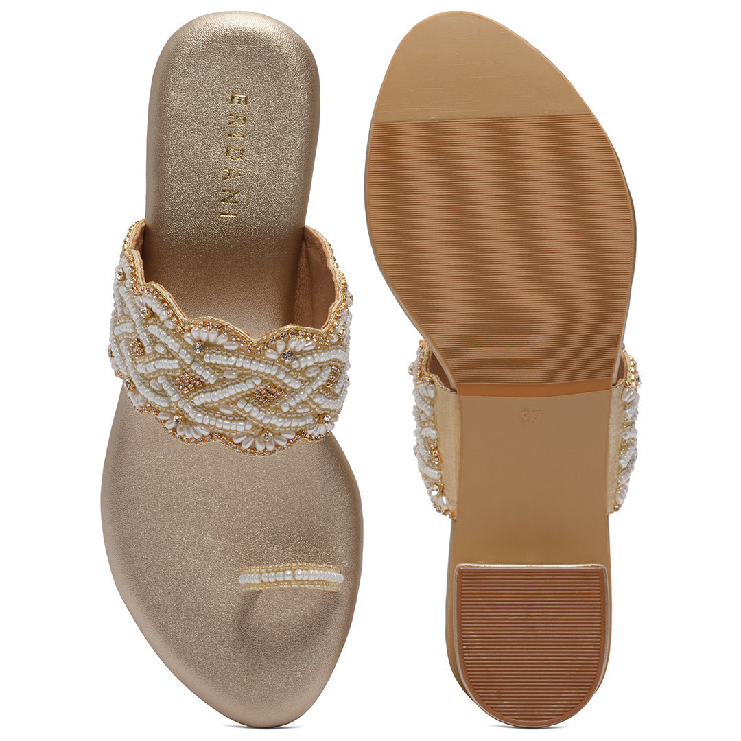 Elvya Embroidered Heels