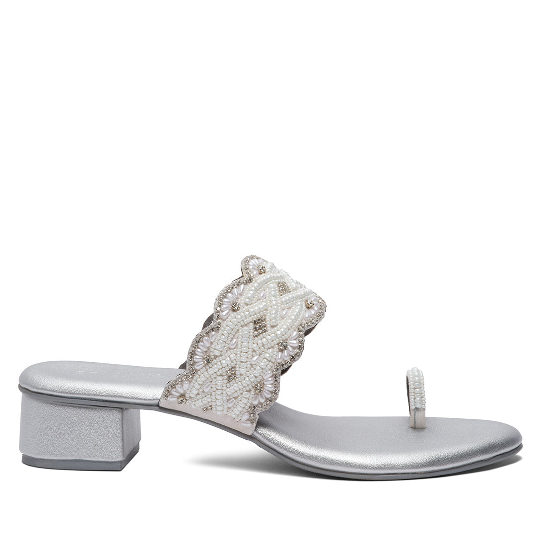 Elvya Embroidered Heels