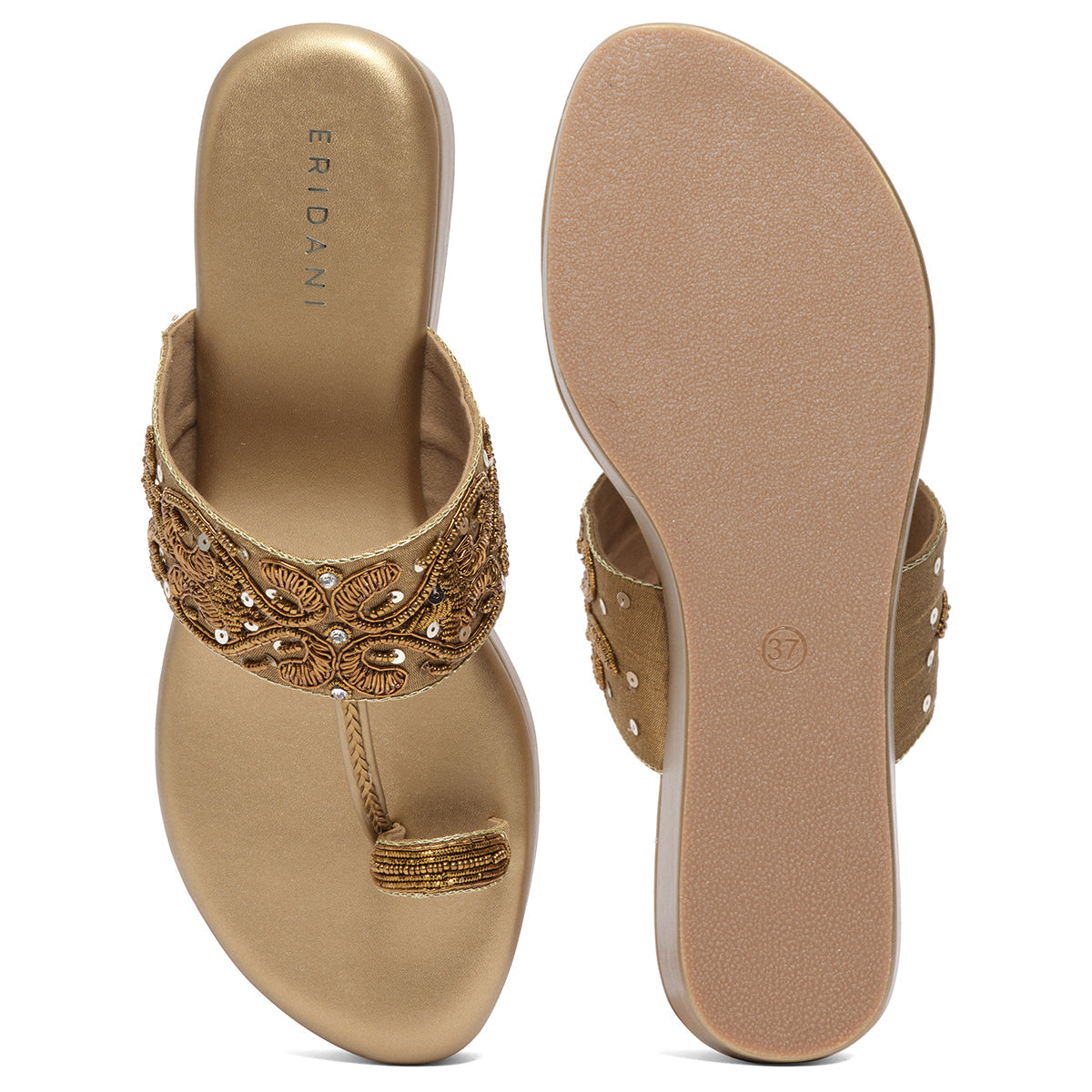 Elyra Embroidered Kolhapuri Mahek Footwear Eridani