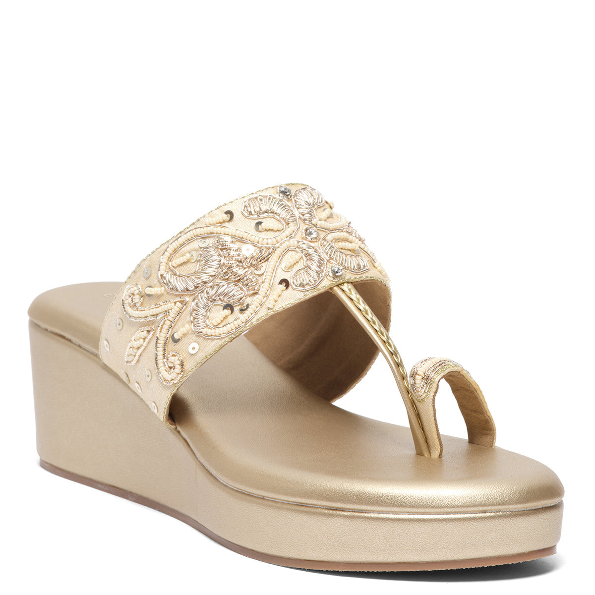 Elyra Embroidered Kolhapuri Mahek Footwear Eridani
