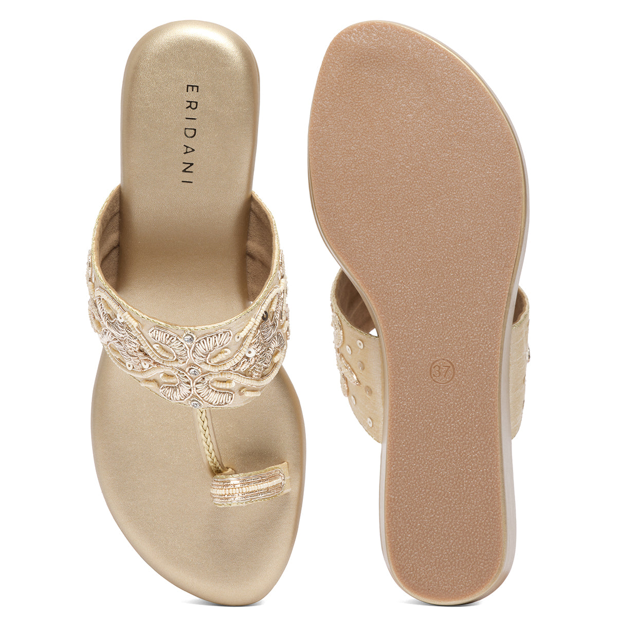 Elyra Embroidered Kolhapuri Mahek Footwear Eridani