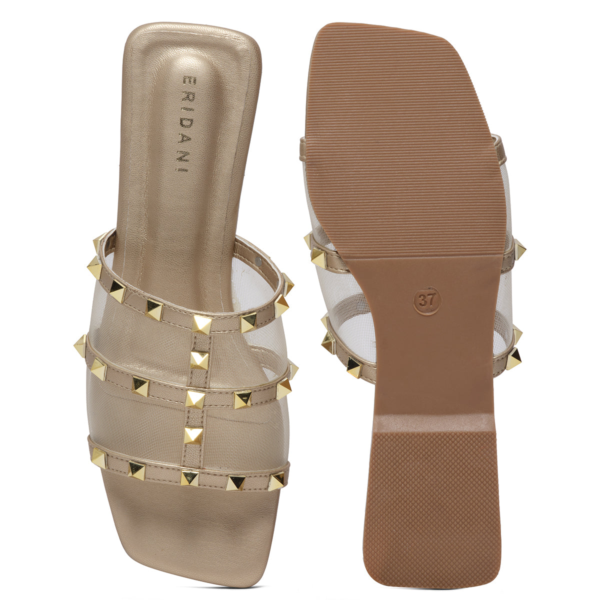 Emmy Strappy Studded Flat