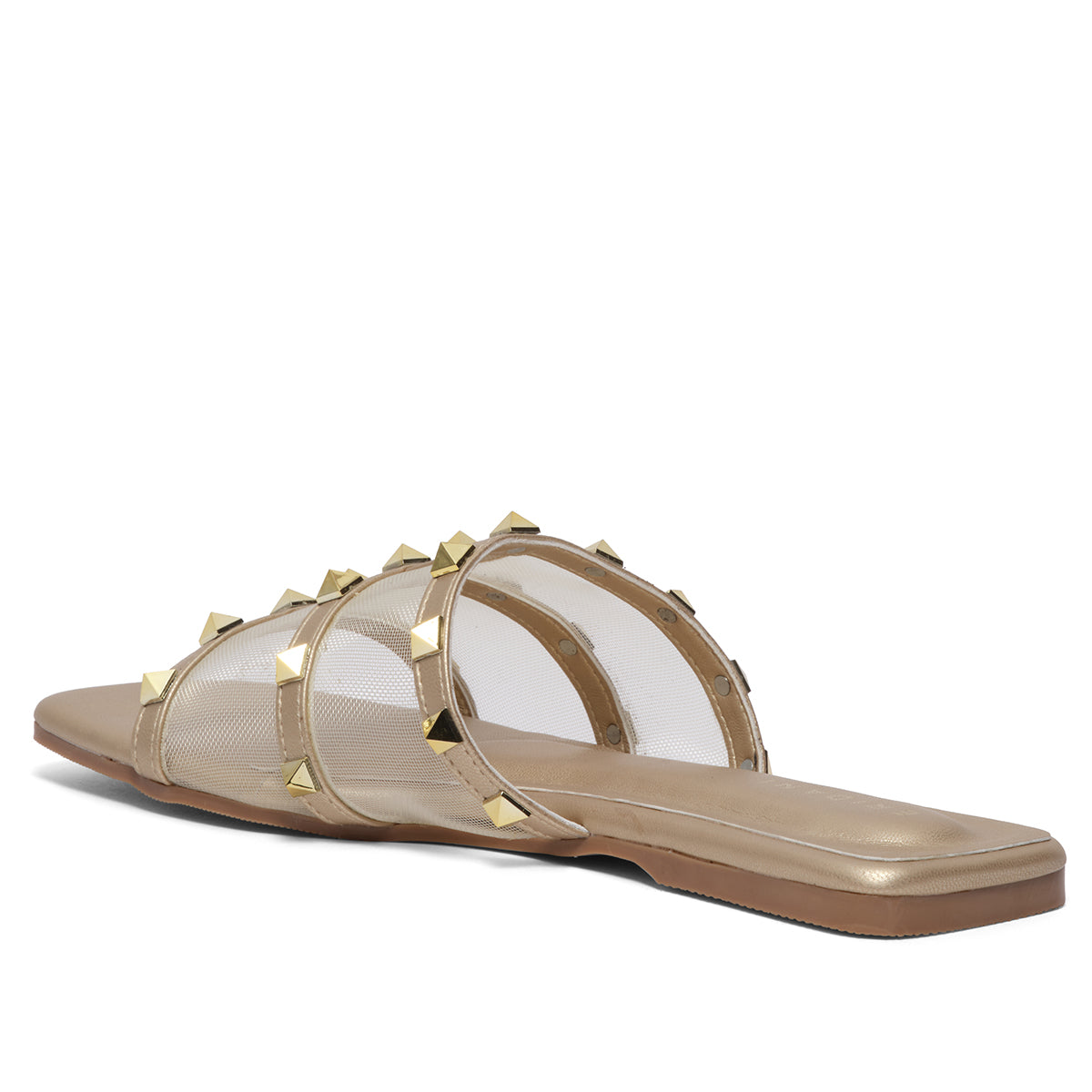 Emmy Strappy Studded Flat