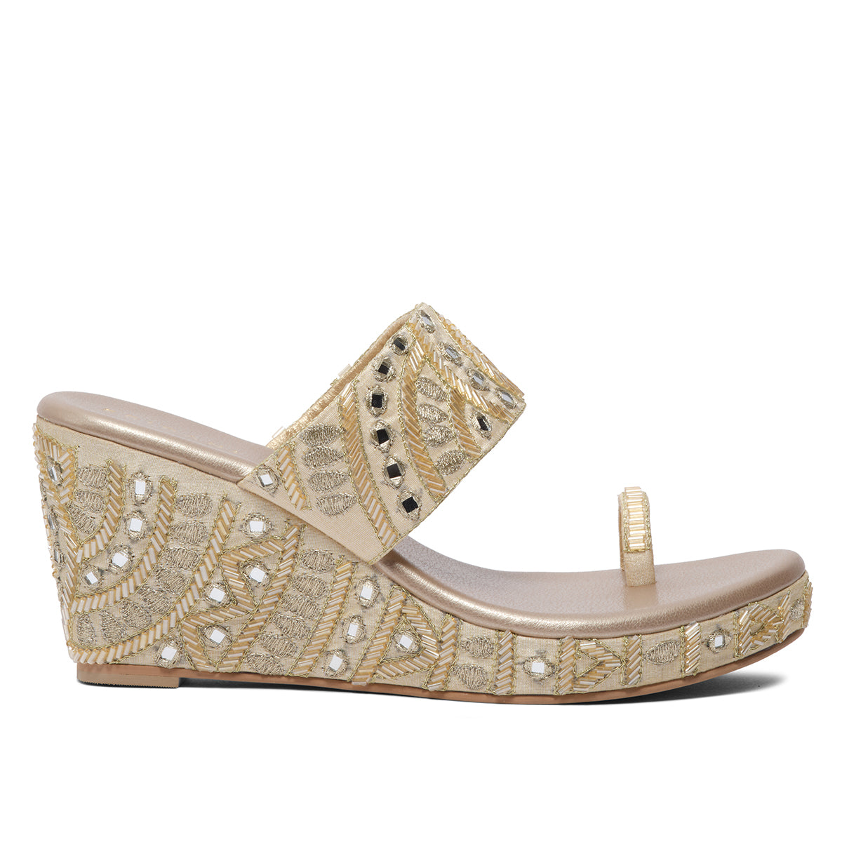 Ena Embroidered Wedges