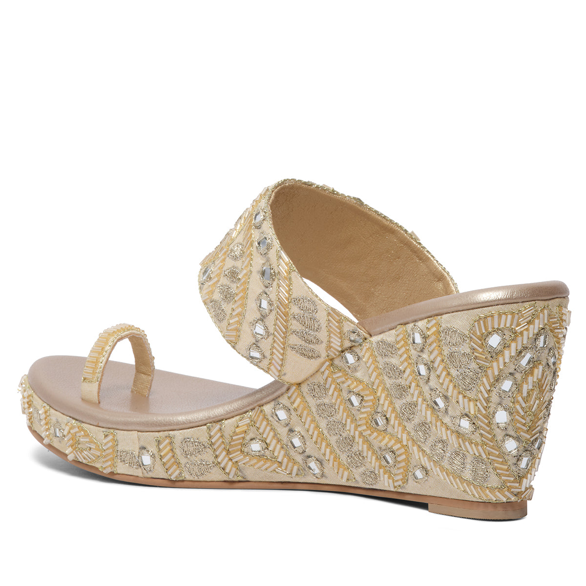 Ena Embroidered Wedges