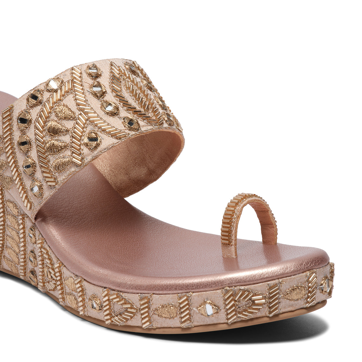 Ena Embroidered Wedges