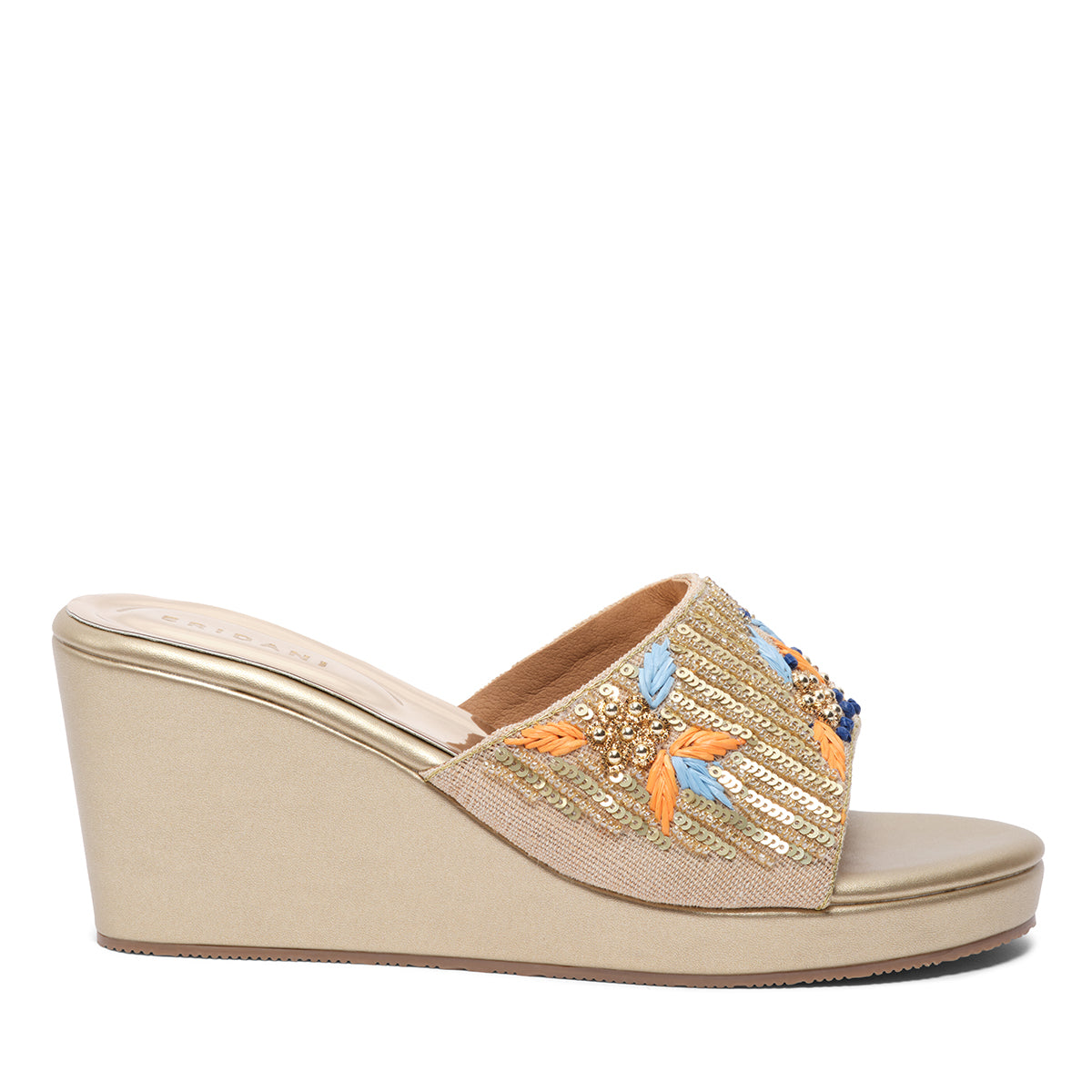 Eshaana Embroidered Strap Wedges