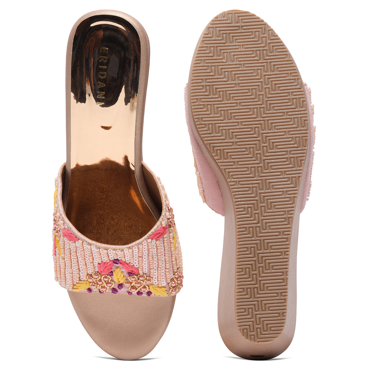 Eshaana Embroidered Strap Wedges