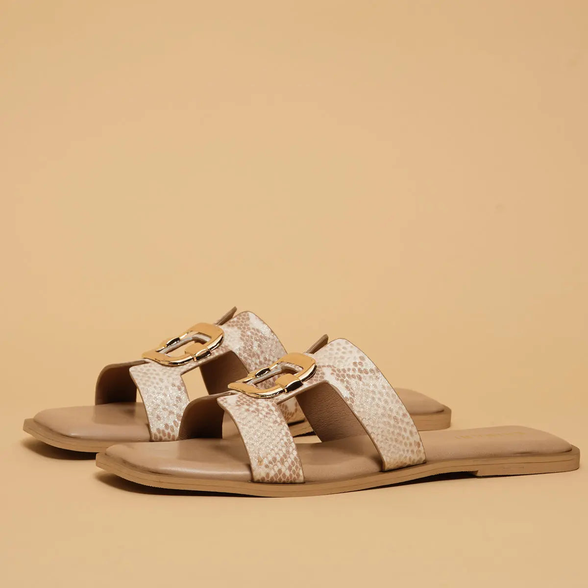 Evelina Textured Flats Ahmad Arts