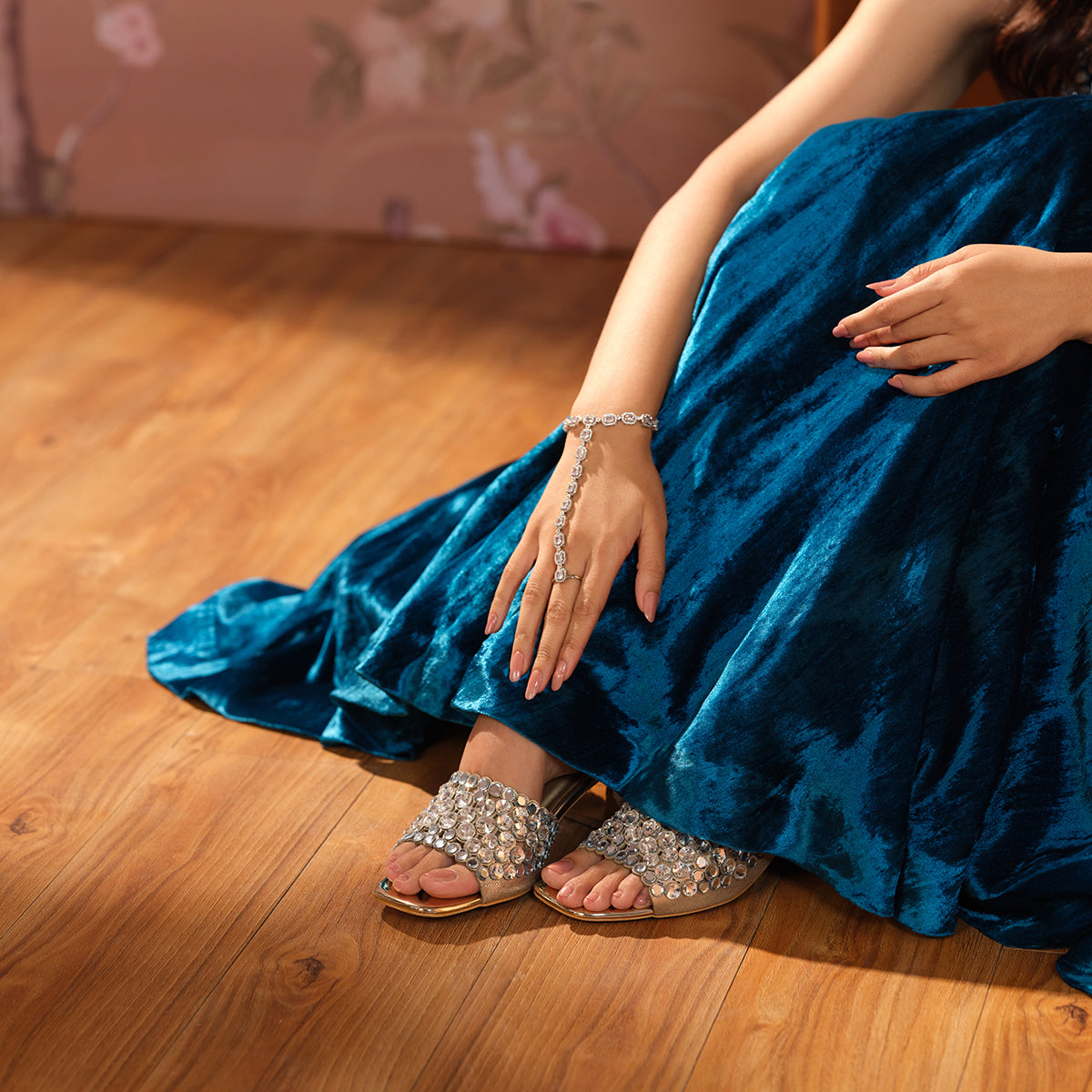 Eraya Embellished Heels KM Footwear Eridani