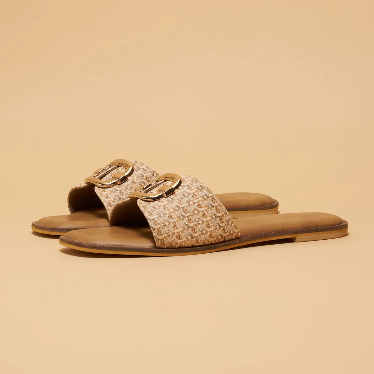 Fara Casual Buckle Flats AF Shoe Co