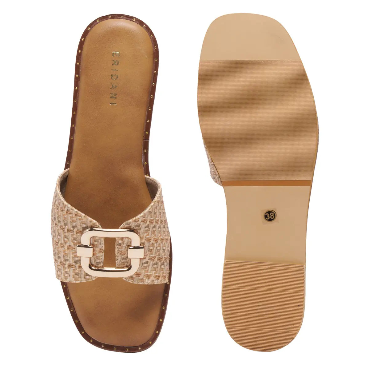 Fara Casual Buckle Flats AF Shoe Co