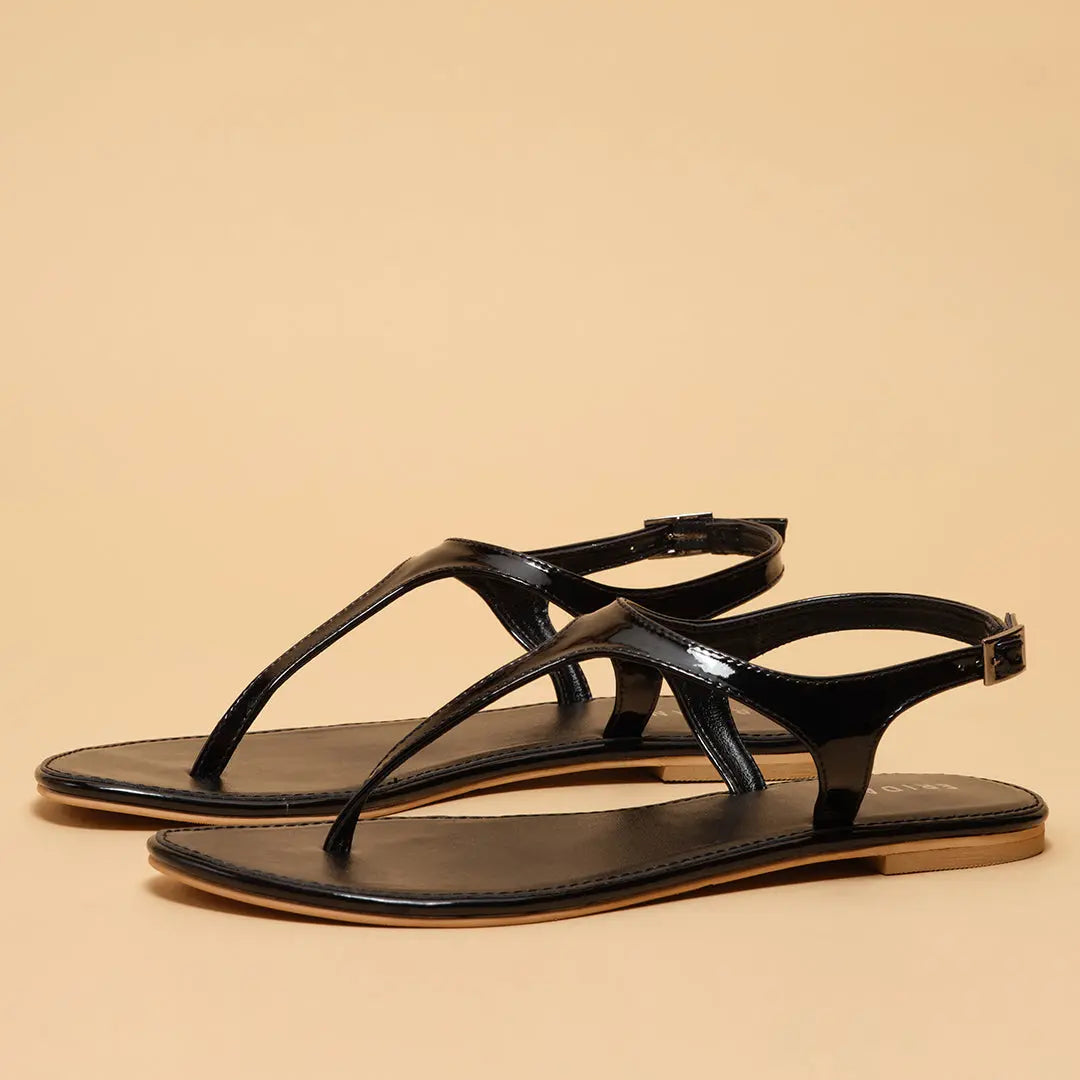 Fiona T-Strap Flats AB Footwear