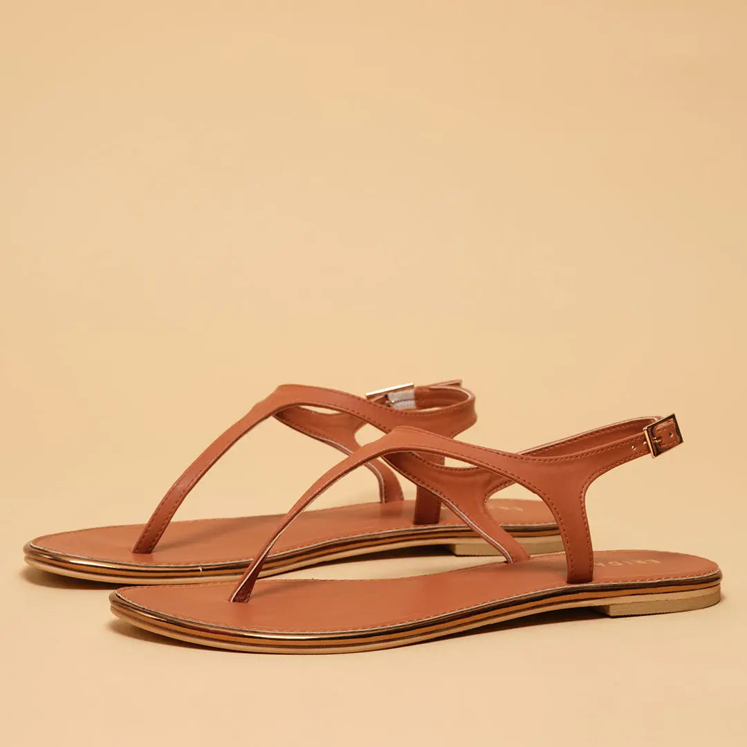 Fiona T-Strap Flats AB Footwear