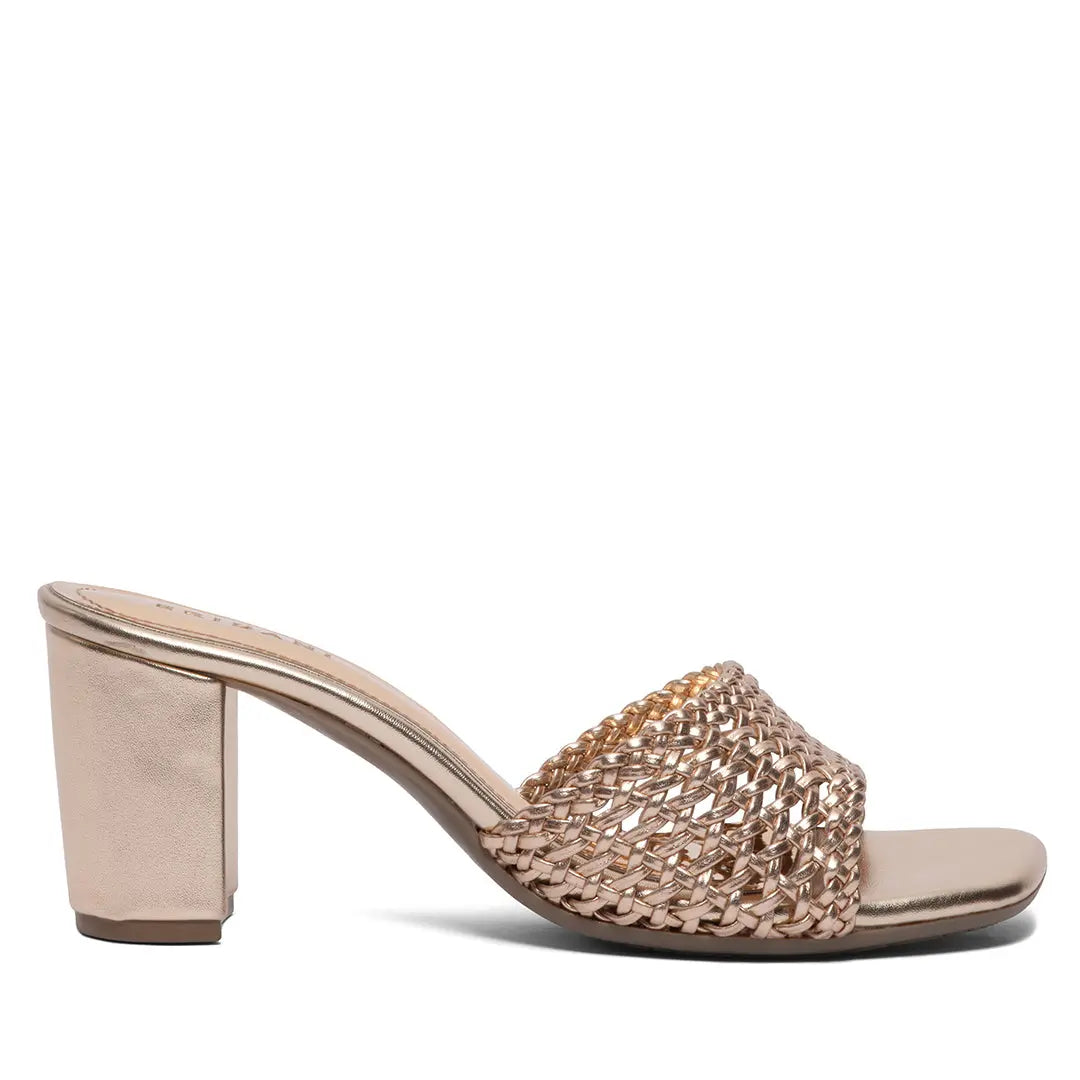 Freny Metallic Block Heels High Choice Eridani