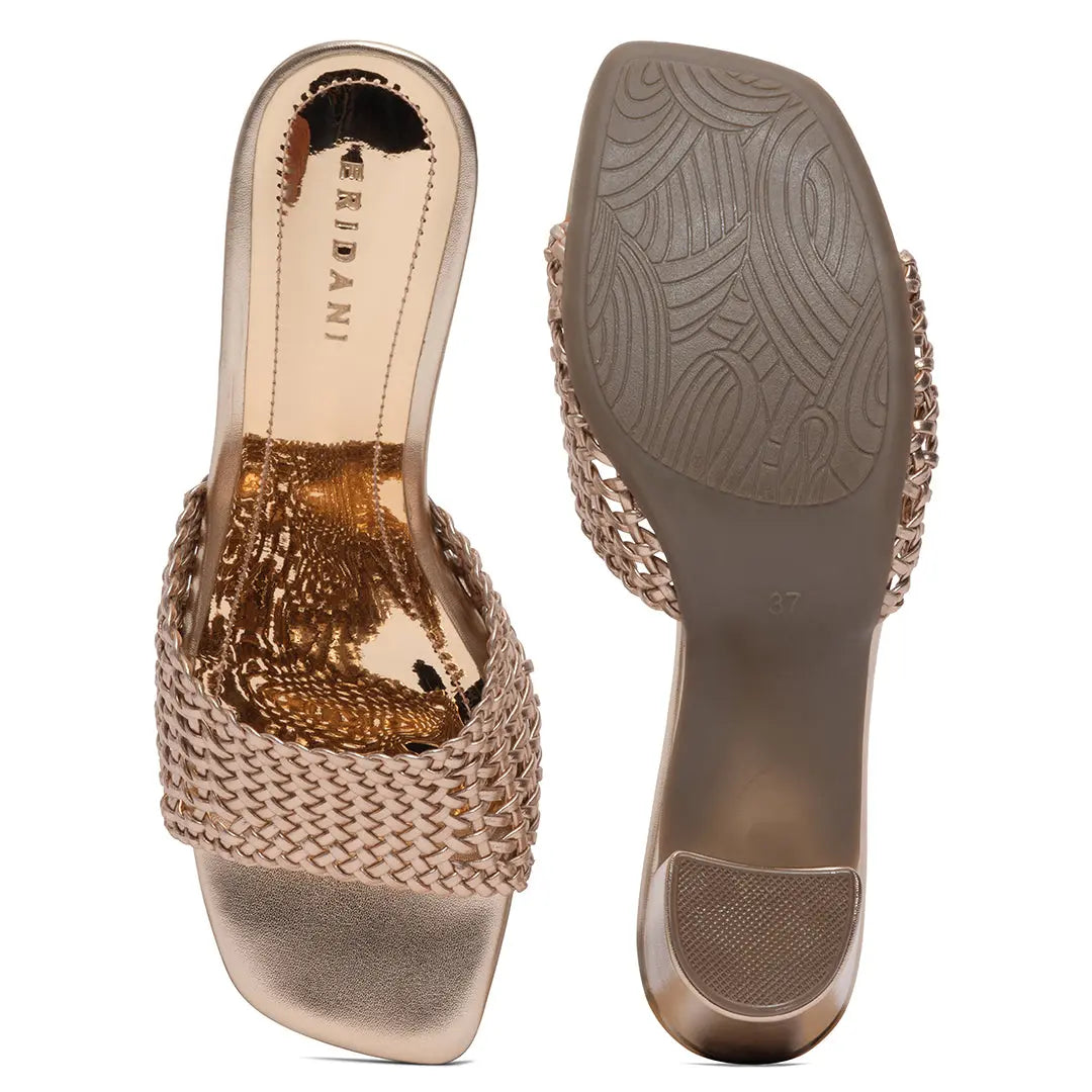 Freny Metallic Block Heels High Choice Eridani
